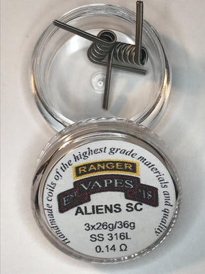 Alien Single Coil 3x26g/36g SS 316L 0.12-0.18Ω (Flavor Banger)