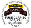 Fused Clapton Single High Ohm build 0.37Ω-0.66Ω