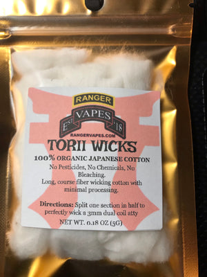 Torii Wicks Organic Cotton